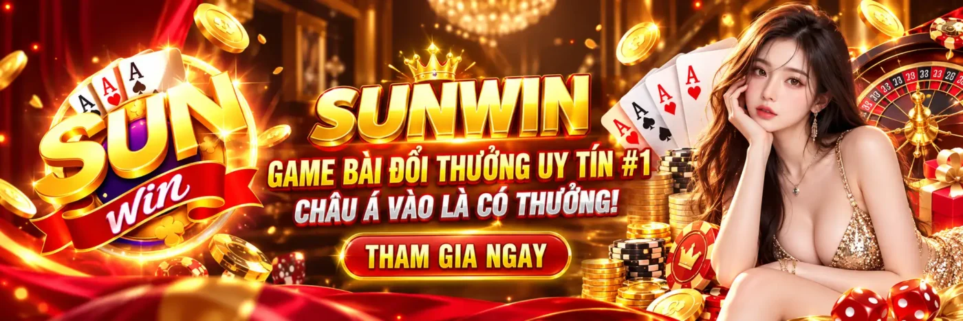 Banner giới thiệu Sunwin – cổng game bài đổi thưởng tại Việt Nam